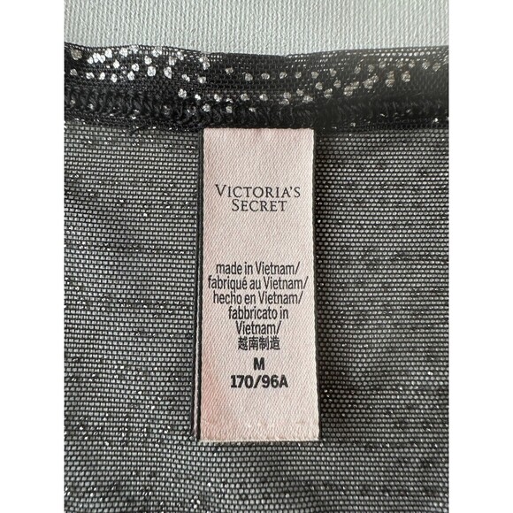 Victoria's Secret Womens Top Medium Sheer See Through Crewneck Tee Short Sleeve - Picture 6 of 9